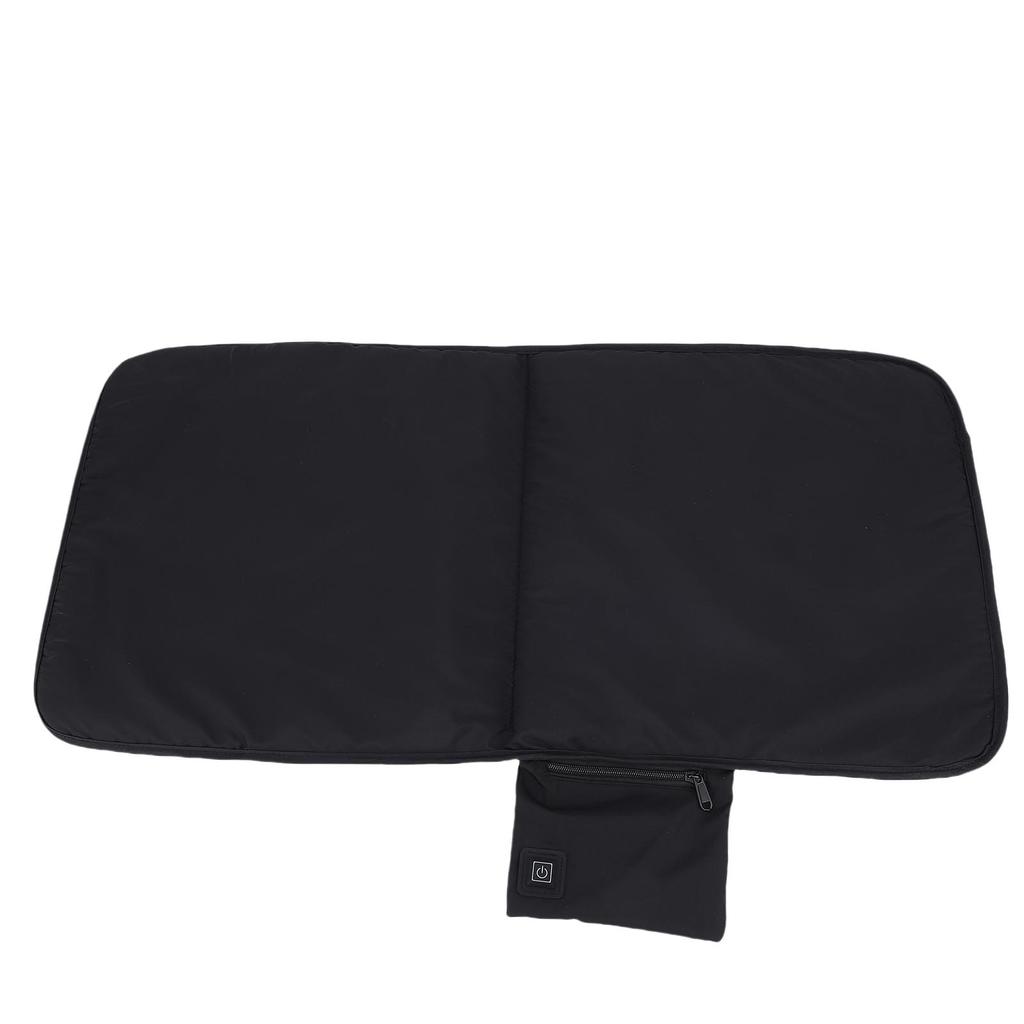 Pernă Încălzită Neagră USB Pad Încălzit cu 3 Setări de Căldură pentru Scaun de Camping în Aer Liber