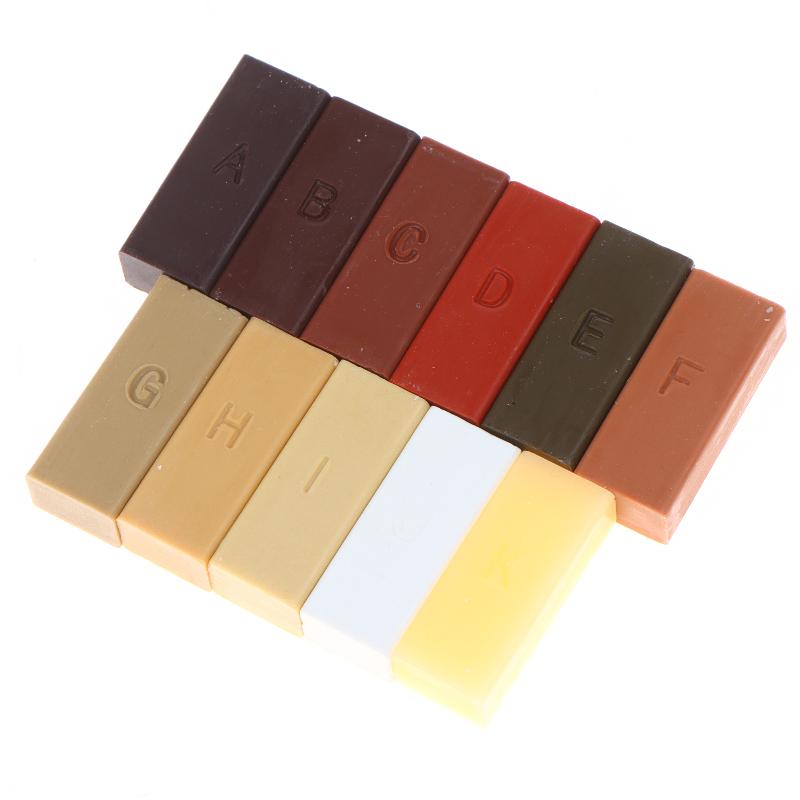 Cire de réparation pour parquet Couleur naturelle Sans résidu Blocs de réparation pour rayures, taches, fissures pour la maison, les meubles en bois, l'entretien du sol