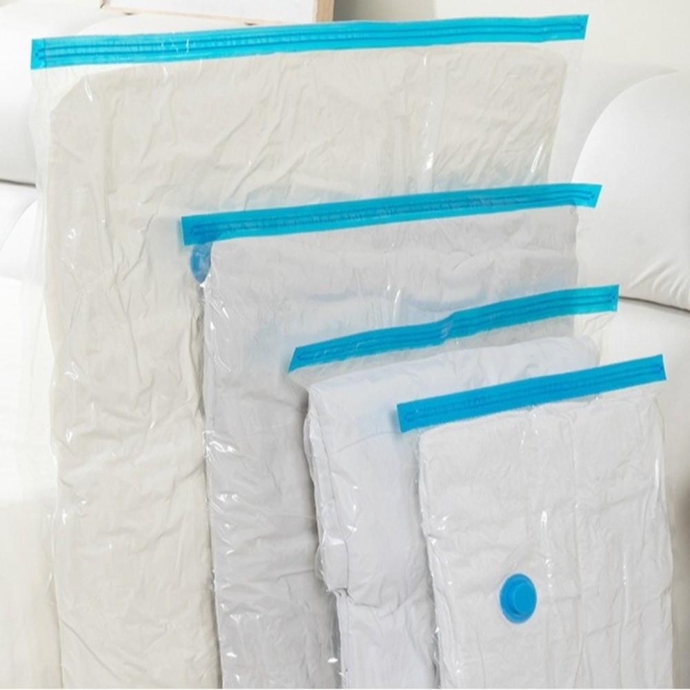Transparent Vacuum Storage Bag Reusable Down Jacket Storage Bag Compression Bag  Moving House
