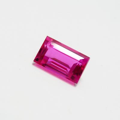 Natural Pink Ruby 5.75ct Emerald Cut Certified Loose Gemstone