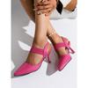 Fashionable New High Heel Sandals Women's Summer New Thin Heels Dress Party Shoes Plus Size Elastic Band Womens Sandals