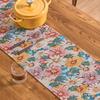 Colorful Flower Jacquard Table Runner with Tassel Kitchen Dining Table Decoration Embroidered Table Runner for Home Party Decor