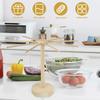 Wooden Pasta Drying Rack with 9 Bar Arms, Detachable Noodle Drying Stand for Kitchen, Portable Spaghetti Hanger