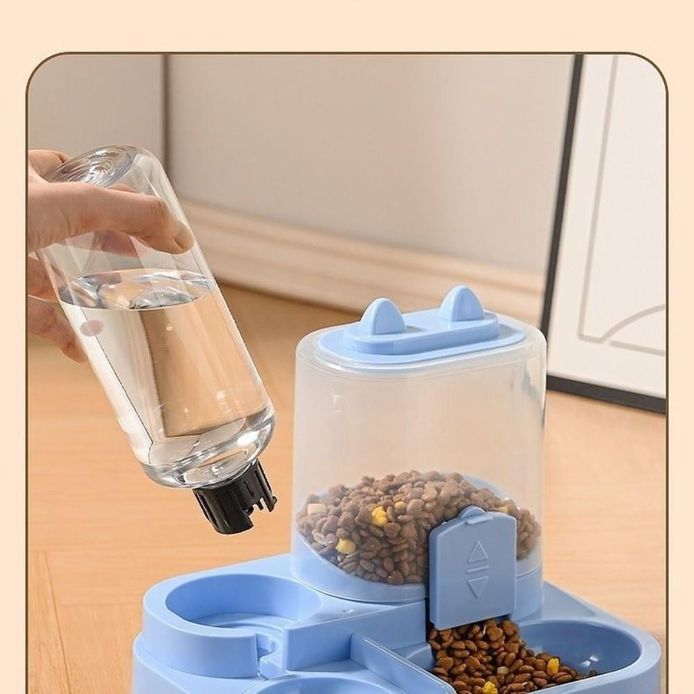2-in-1 Pet Food Dispenser Automatic Slow Cat Dog Bowl Durable Pet Water Dispenser  Dry Food Use