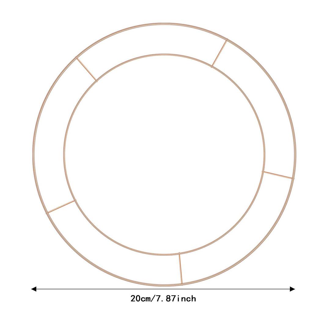 Wire Wreath Frame Metal Wreath Form Ring for DIY Crafts Floral Decorations Home Party 30cm Gold