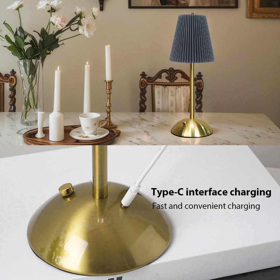 Rechargeable LED Table Lamps Touch Desk Lamp Wireless Night Light Restaurant Bar Desktop Mood Lighting Bar Decoration