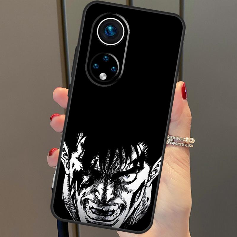 

Чехол Berserk Guts аниме для Huawei P40 Lite P20 P30 Pro Nova 9 Nova 5T P Smart 2019, чехол для Honor 50 8X 9X 10i Huawei Nova 5T