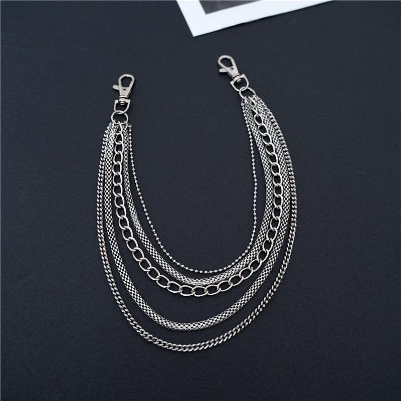 Men's Punk Cuban Five-Layer Metal Waist Chain - Hip Hop Trend Pendant