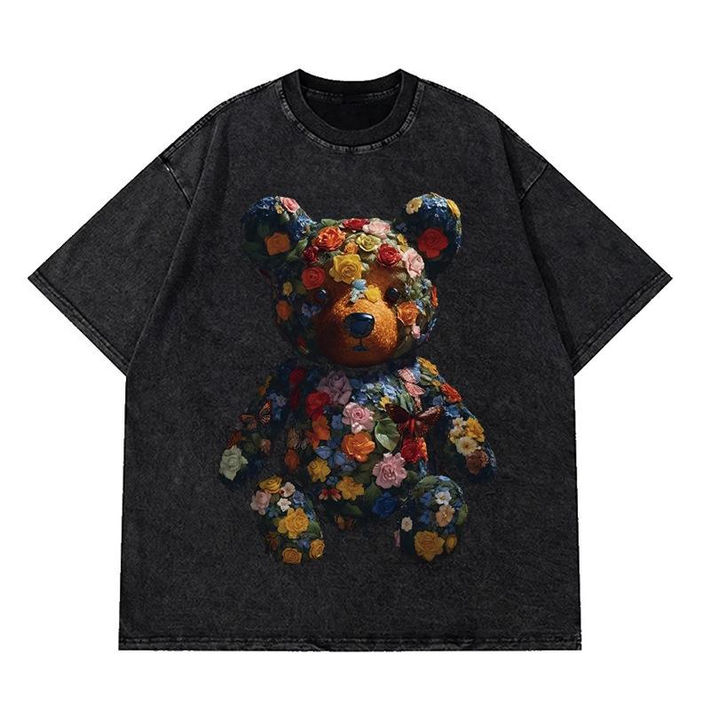 

Футболка Y2K Gothic Washed Retro Cotton Hip-Hop XXL