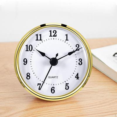 Clock Insert, Diameter 3.0 Inch (76 Mm) Hole Movement Easy To Read Wall Decor Retro for Living Room