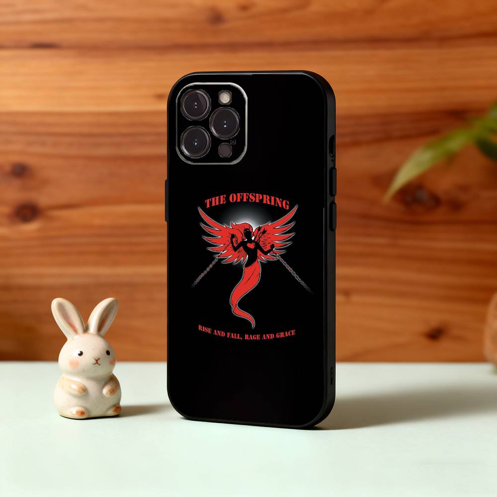 COOL T-The O-Offspring SUPERCHARGED Phone Case For iPhone17,16,15,14,13,12Plus,Pro Max,XS,5G Soft Silicone Black Cover