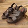 Men's Sandals Thick-soled Summer Non-slip Casual Shoes Comfortable Wear-resistant Outer Wear Dual-use Sandals and Slippers Dad Beach Shoes