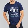 Graphic Summer For Him T Shirt I Cant Fix Stupid But I Can Fix Your Hair Short Sleeve Comfortable O Neck Tees Male Teeshirt