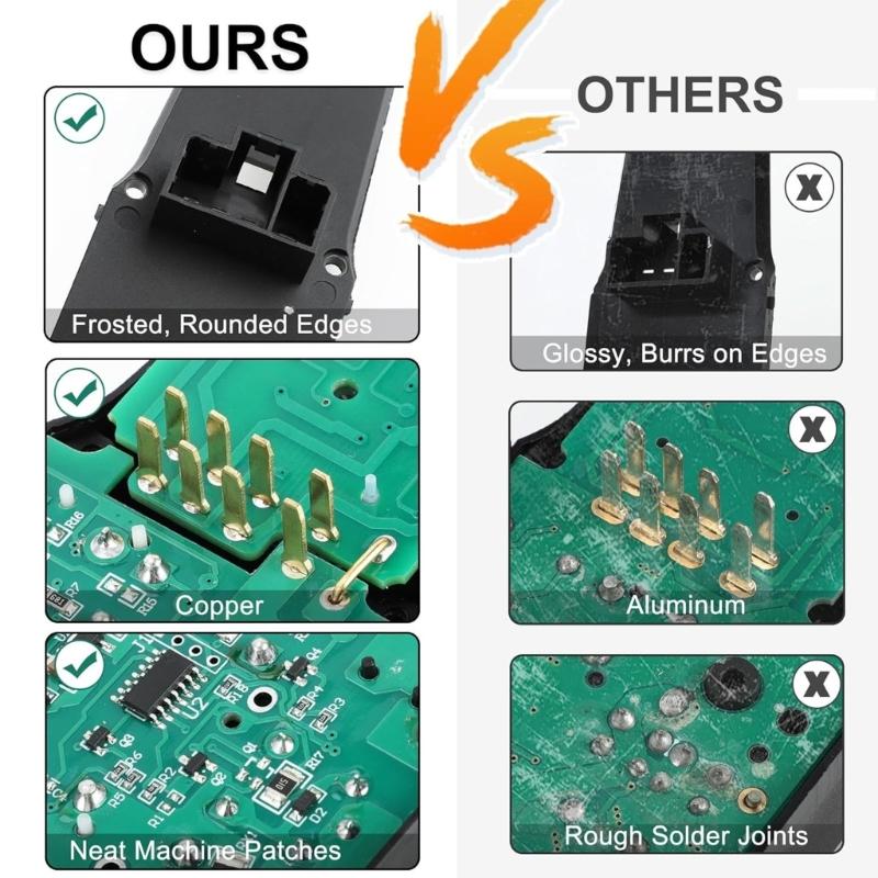 35760TR0A21 Electric Automotive Power Window Control Switches for Select Model Replacement Window Glass Lifters
