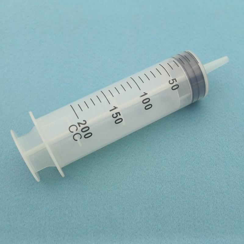 High-Capacity Flushing Syringe with Coarse Needle for Glue or Enema