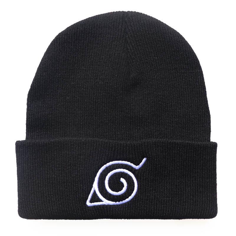 Unisex Cloud Pattern Knit Hat - Warm Anime Wool Hat for Autumn & Winter