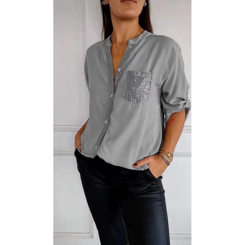 2024 Cross-Border Commuter Rhinestone Shirt