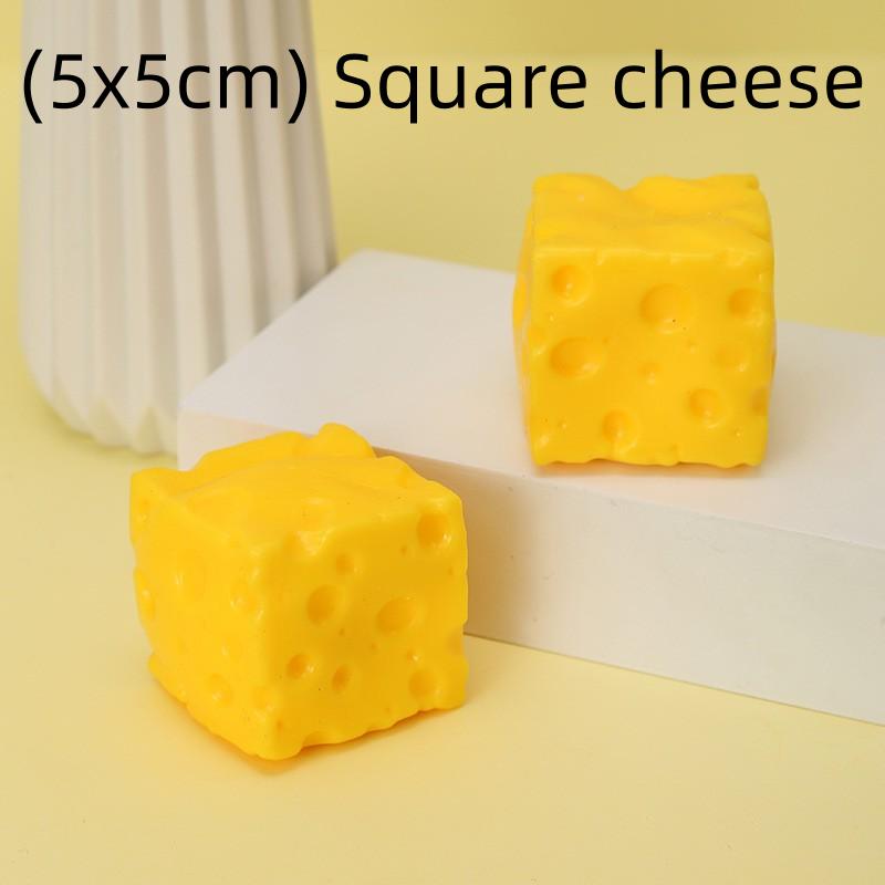 Squishy Square Cheese Squeeze Toys Slow Rebound Stress Relief Sensory Toy Soft Butter Cheese Party Toy