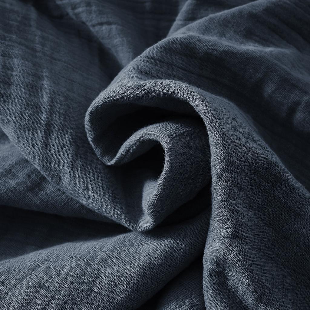 Duvet Cover 220x240 Cm In Midnight Cotton Gauze