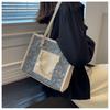 Popular fashion bag women's 2024 new winter large-capacity pearl chain shoulder bag niche design armpit bag
