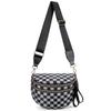 ins senior women's new fashion versatile Oxford cloth large capacity shell bag plaid light messenger bag sports