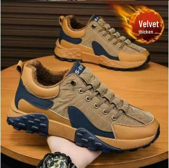 Atmungsaktive Freizeitsport- und Wanderschuhe in Übergröße für Herren mit dicker Sohle