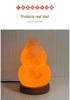USB Powered Himalayan Gourd Salt Lamp - Warm Light Crystal Decor
