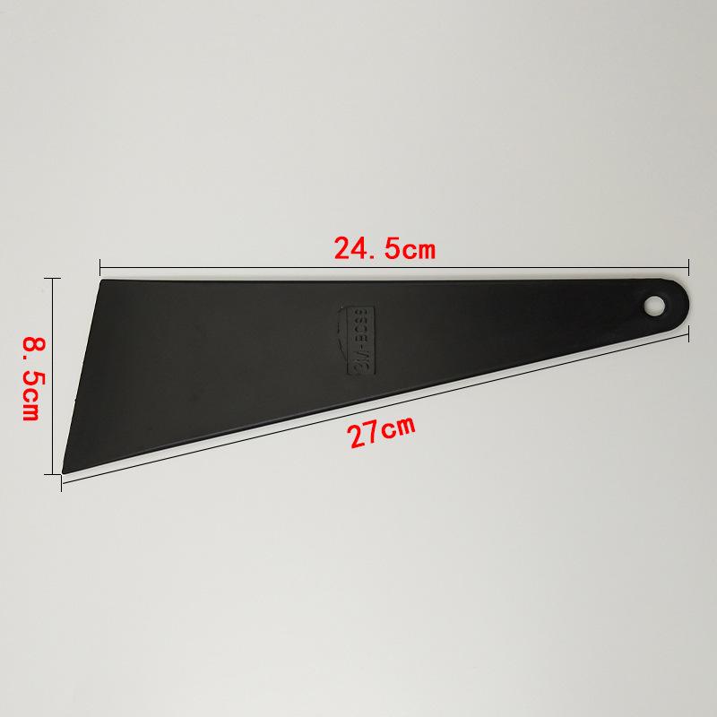Hitzebeständiger Auto-Folienabzieher - 30° Groß, Dickes Kunststoff-Abziehmesser für Glas, Tapeten und scharfe Ecken.