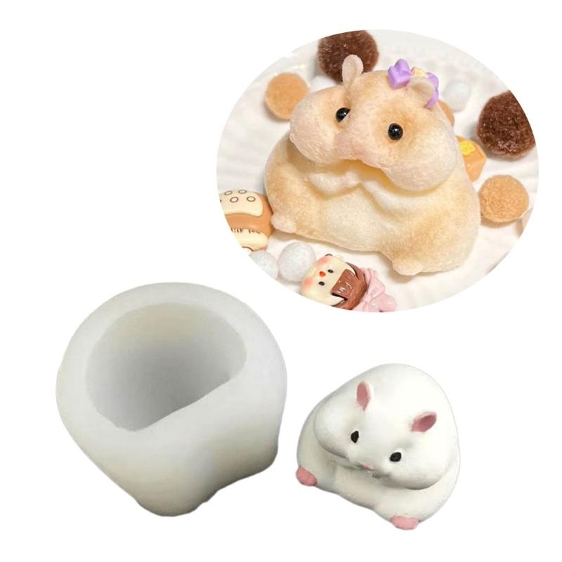 Backformen aus Silikon in Hamsterform zum Zubereiten von Kuchen, Mousse, Kuchen, Backen, Schokolade, Muffins, Keksen, Gelee