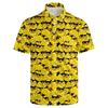 Cool Duck Graphic Short Sleeve Polo Shirt, Trendy Casual Summer Top