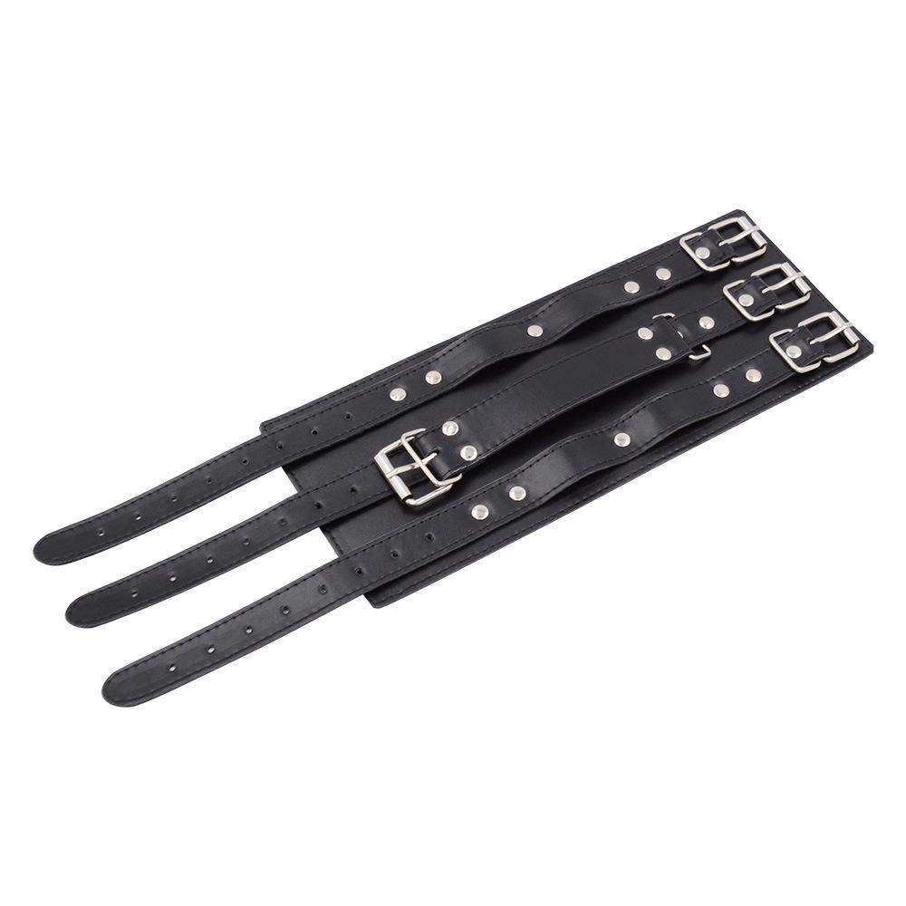 Handcuff Bondage Gear  Hand Restraint Fetish Toys Female Sex Harness Gothic Leather Collar Leash Cuffs SM Slave Sextoy Kits