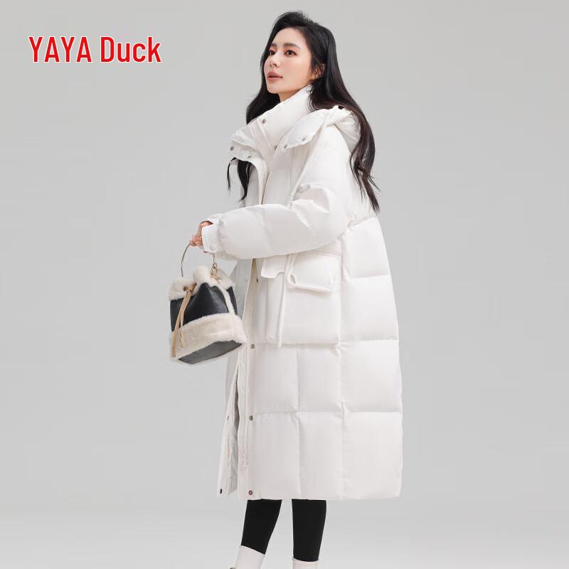 YAYA Women s 2024 Long Hooded Down Parka S