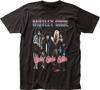 Motley Crue 90er Jahre Stil Girls Girls Girls Herren T-Shirt Musik Klassische Band Schwarz