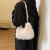 Ielgy Autumn Winter Plush Bag All-Match Cross-Body Shoulder Portable Plush Bag