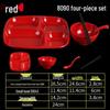 square 4-compartment shallow melamine tray