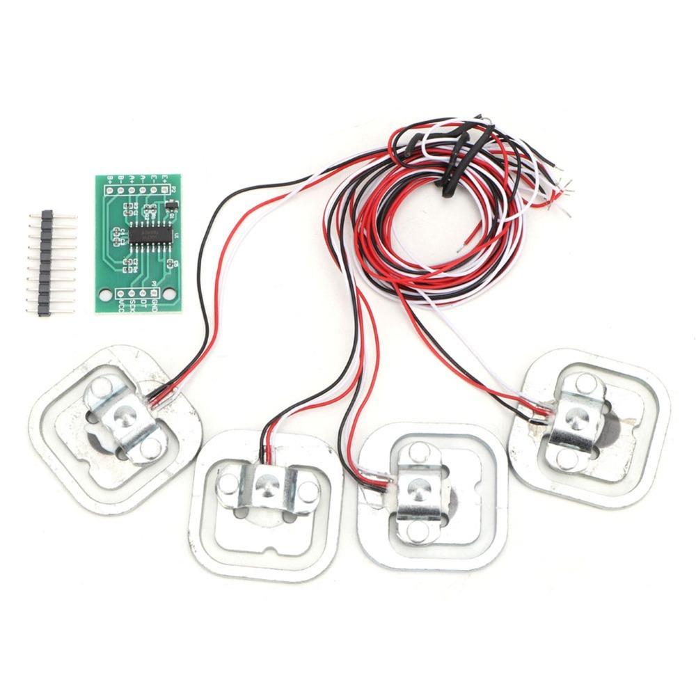 4 Pcs Half Bridge HX711 Module High Accuracy Weight Sensor Strain Gauge  Human Body Scale
