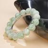 Mei Zhuo Natural Green Fluorite Snowflake Feather Crystal Bead Bracelet