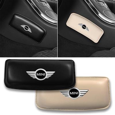 Leather Knee Pad Car Interior Pillow Comfortable Elastic Protection Cushion For Cooper Fridge One S F56 R57 R58 R60 JCW Countryman Clubman