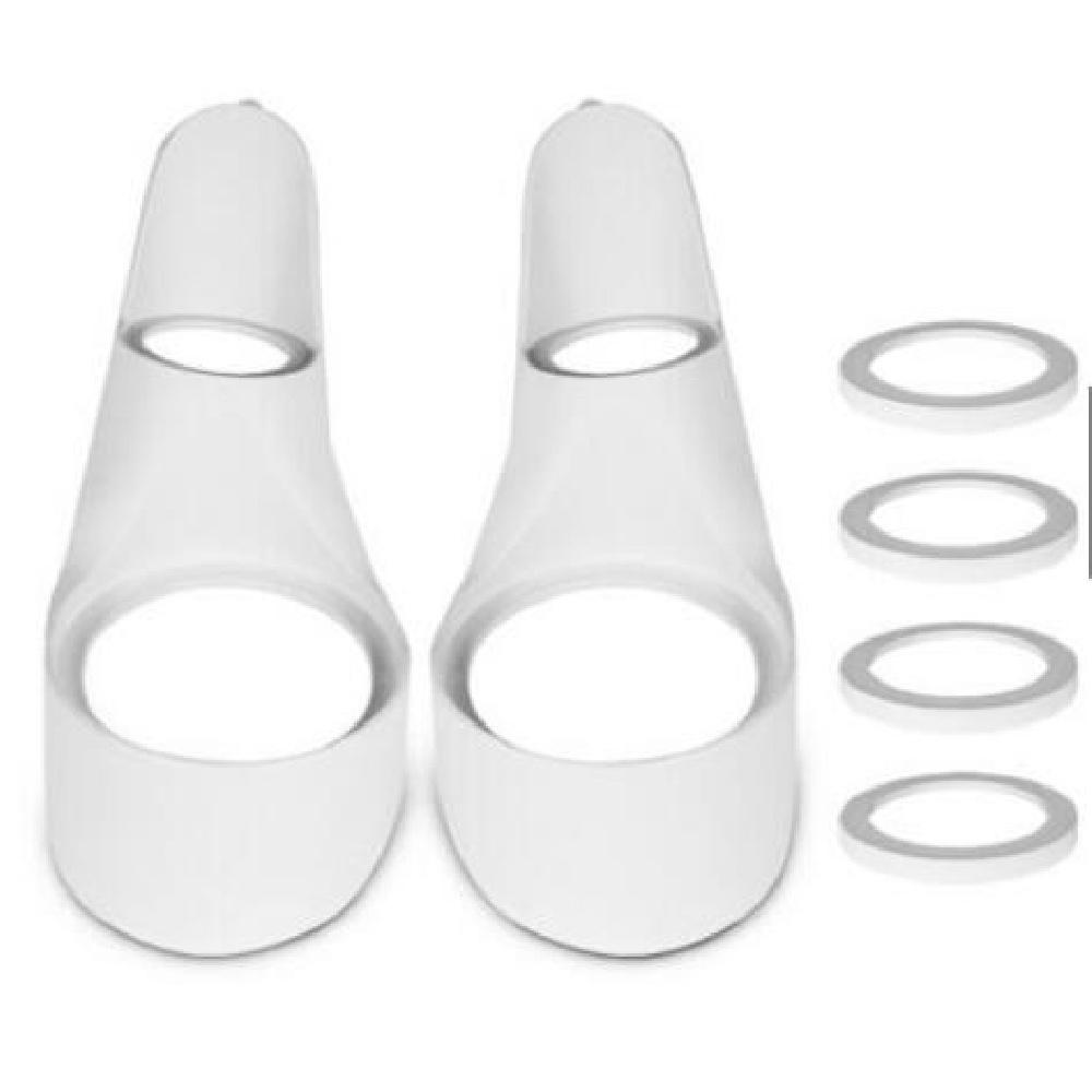Paar Auto-Audio-Lautsprecher A-Säulen-Hochtöner-Halterung Dichtung Weiß Für 2 Zoll & 4 Zoll