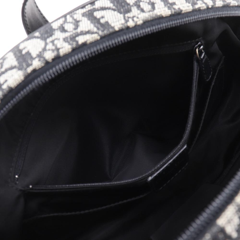 Dior Double saddle bag Handbag Trotter Navy blue canvas Women Used