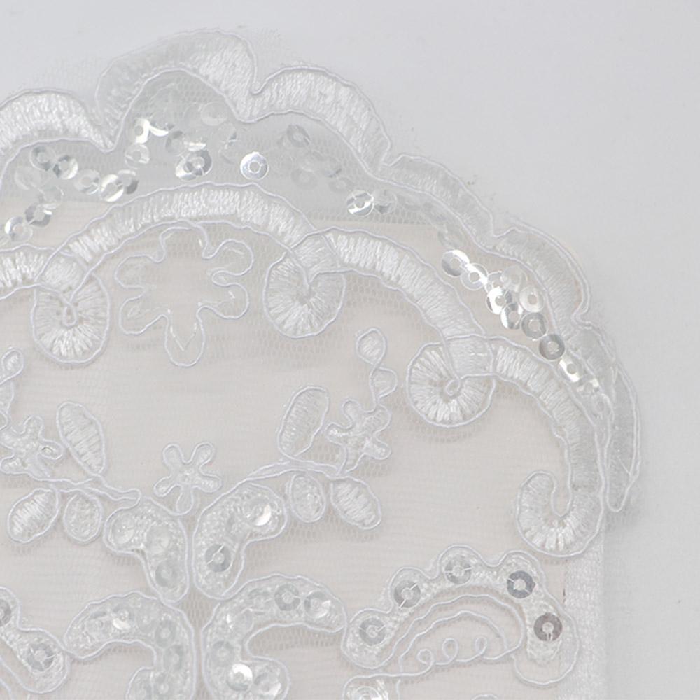 Dámské flitrové taneční party květinové dlouhé rukavice s plnými prsty saténové palčáky délka po loket