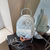 Fashion Summer Backpack Bag Women's New Diamond Chain Small Backpack Portable Travel Bag