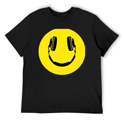 Headphones Smiley Face DJ T-Shirt