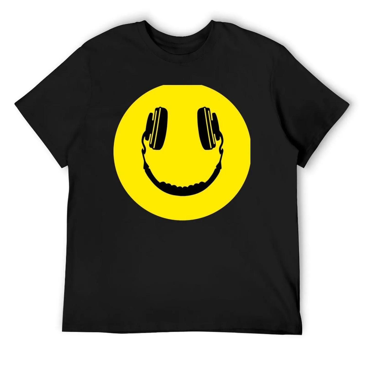 

Headphones Smiley Face DJ T-Shirt XXXXXL чорний
