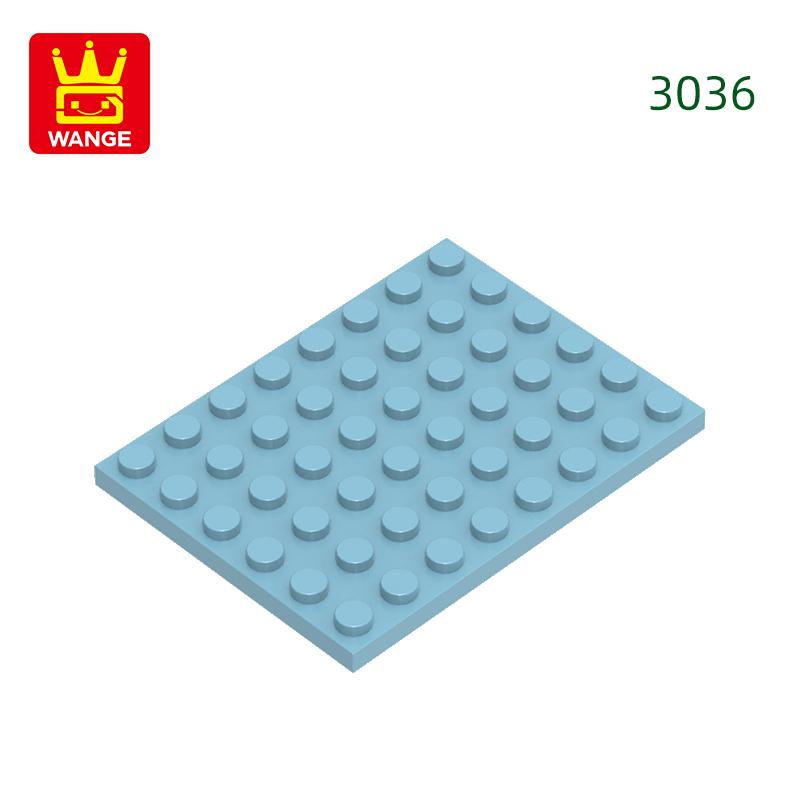 15Pcs/Lot 3036 6x8 Dots Plate Construction Bricks Basic Components Board Blocks Works With all Brand Playthings Ideal For Children Gift Idea Box