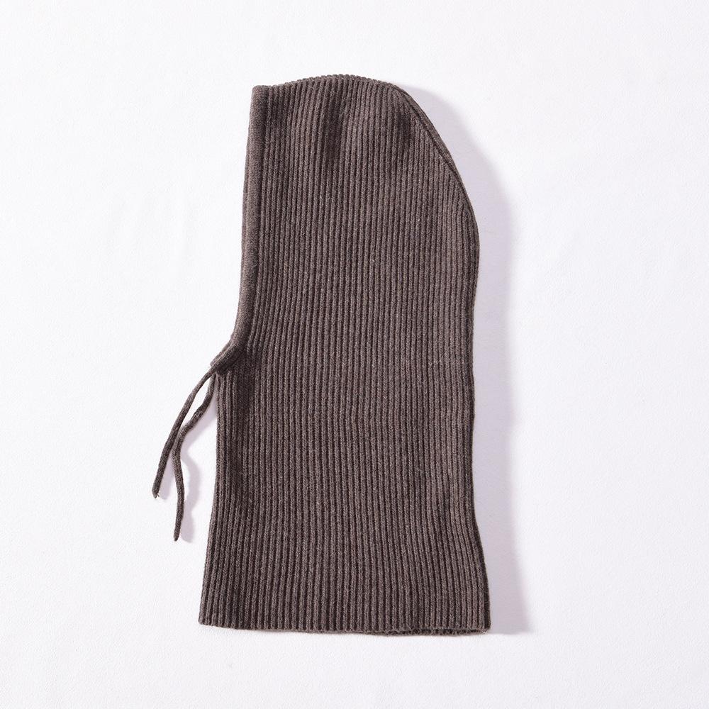 Big Head Friendly Balaclava Hat with Thin Velvet Inner Autumn and Winter Ear Protector Headband Hat Warm Windproof Pullover Hat