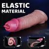 Reusable Enlarger Soft Realistic Penis Sleeve Big Growth Real Silicone Dick Delayed Ejection Extend Cock Condom Sex Toys For Man