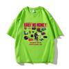 Bbno Karomuster T-Shirt Mode Unisex Unisex Harajuku Lustiges Retro-T-Shirt Unisex Hohe Qualität Streetwear Baumwoll-T-Shirts Shirt Oberteile Kleidung