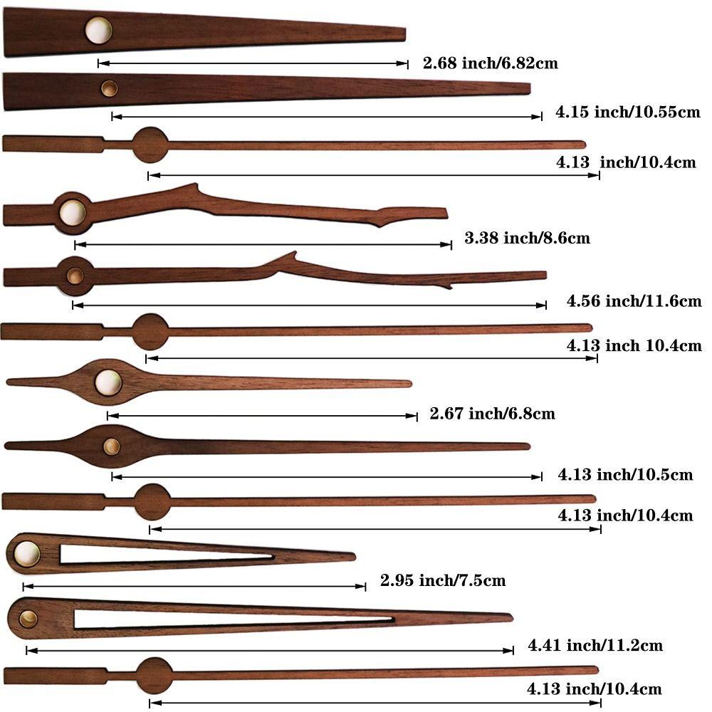 Ceas de scanare Mecanism Indicator din lemn Piese pentru ceas de perete Mișcare silențioasă a ceasului