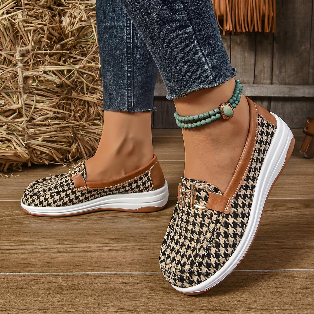 

Новые спортивные туфли женские 2025 весна и осень с круглым носком и пряжкой на ремне, мягкая подошва с воздушной подушкой, женская обувь Doudou 43